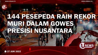 [Video] 144 Pesepeda Raih Rekor Muri Dalam Gowes Presisi Nusantara