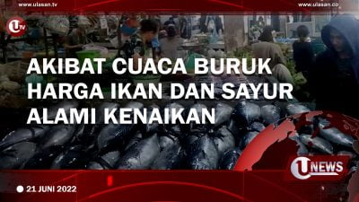 [Video] Akibat Cuaca Buruk, Harga Ikan Dan Sayur Alami Kenaikan