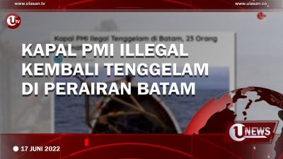 [Video] Kapal PMI Illegal Kembali Tenggelam di Perairan Batam