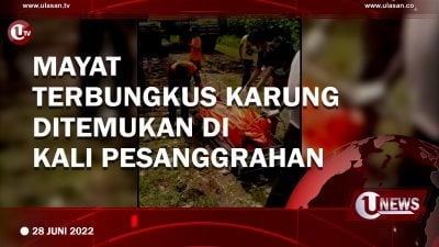[Video] Mayat Terbungkus Karung Ditemukan Di Kali Pesanggrahan