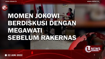 [Video] Momen Jokowi Berdiskusi Dengan Megawati Sebelum Rakernas