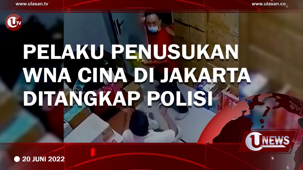 [Video] Pelaku Penusukan WNA Cina di Jakarta Ditangkap Polisi