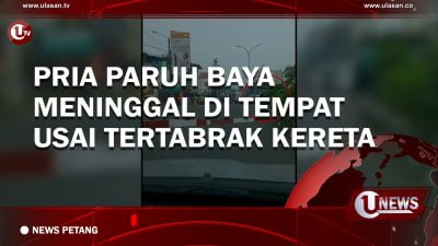 [Video] Pria Paruh Baya Meninggal di Tempat Usai Tertabrak Kereta
