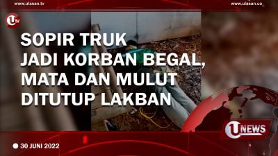 [Video]Sopir Truk Jadi Korban Begal, Mata Dan Mulut Ditutup Lakban