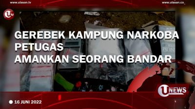 [Video] Gerebek Kampung Narkoba, Petugas Amankan Seorang Bandar