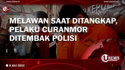 [Video] Melawan Saat Ditangkap, Pelaku Curanmor Ditembak Polisi