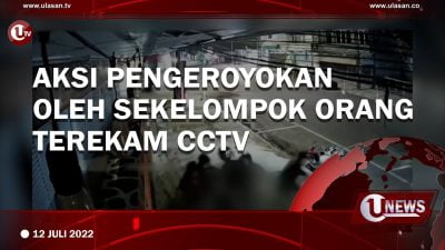 [Video]Aksi Pengeroyokan oleh Sekelompok Orang Terekam CCTV