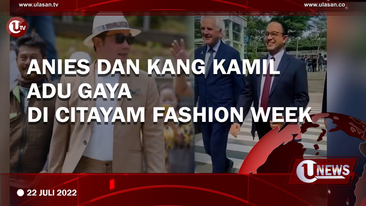Anies dan Kang Kamil Adu Gaya di Citayam Fashion Week