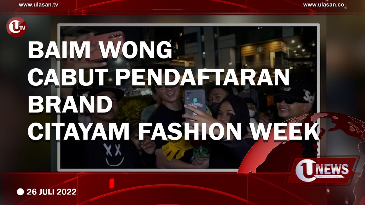 Baim Wong Cabut Pendaftaran Brand Citayam Fashion Week
