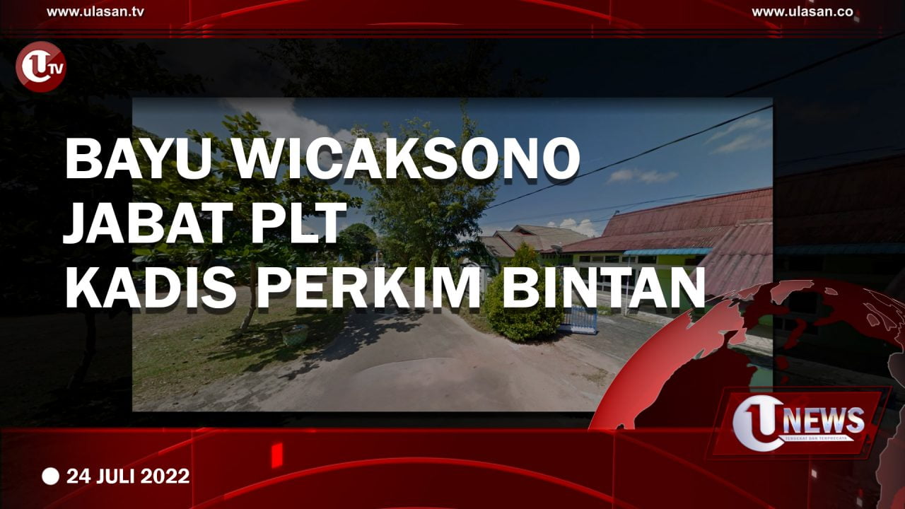 Bayu Wicaksono Jabat PLT Kadis Perkim Bintan