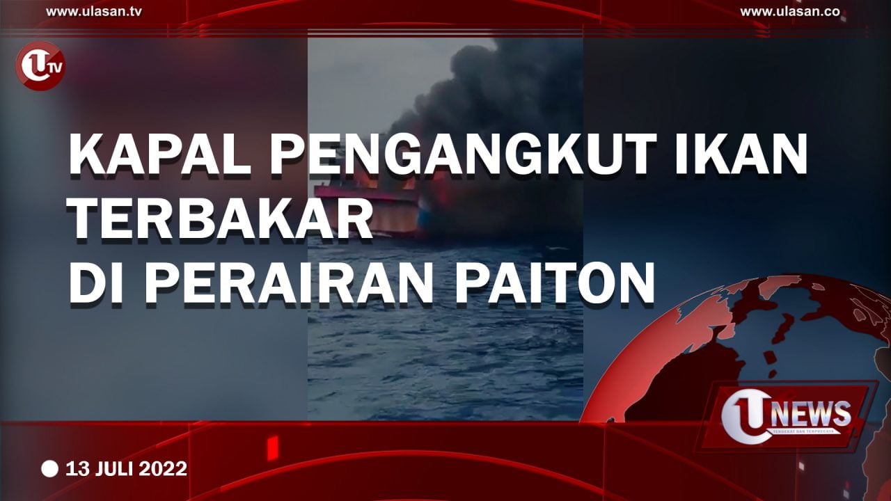 [Video]Kapal Pengangkut Ikan Terbakar di Perairan Paiton