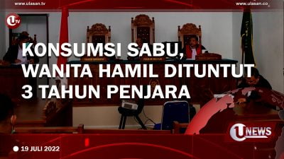 [Video] Konsumsi Sabu, Wanita Hamil Dituntut 3 Tahun Penjara