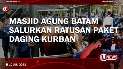 [Video] Masjid Agung Batam Salurkan Ratusan Paket Daging Kurban
