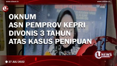 [Video] Oknum ASN Pemprov Kepri Divonis 3 Tahun atas Kasus Penipuan