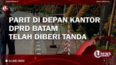 [Video] Parit Di Depan Kantor DPRD Batam Telah Diberi Tanda