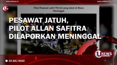 [Video]Pesawat Jatuh, Pilot Allan Safitra Dilaporkan Meninggal