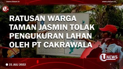 [Video] Ratusan Warga Taman Jasmin Tolak Pengukuran Lahan oleh PT Cakrawala