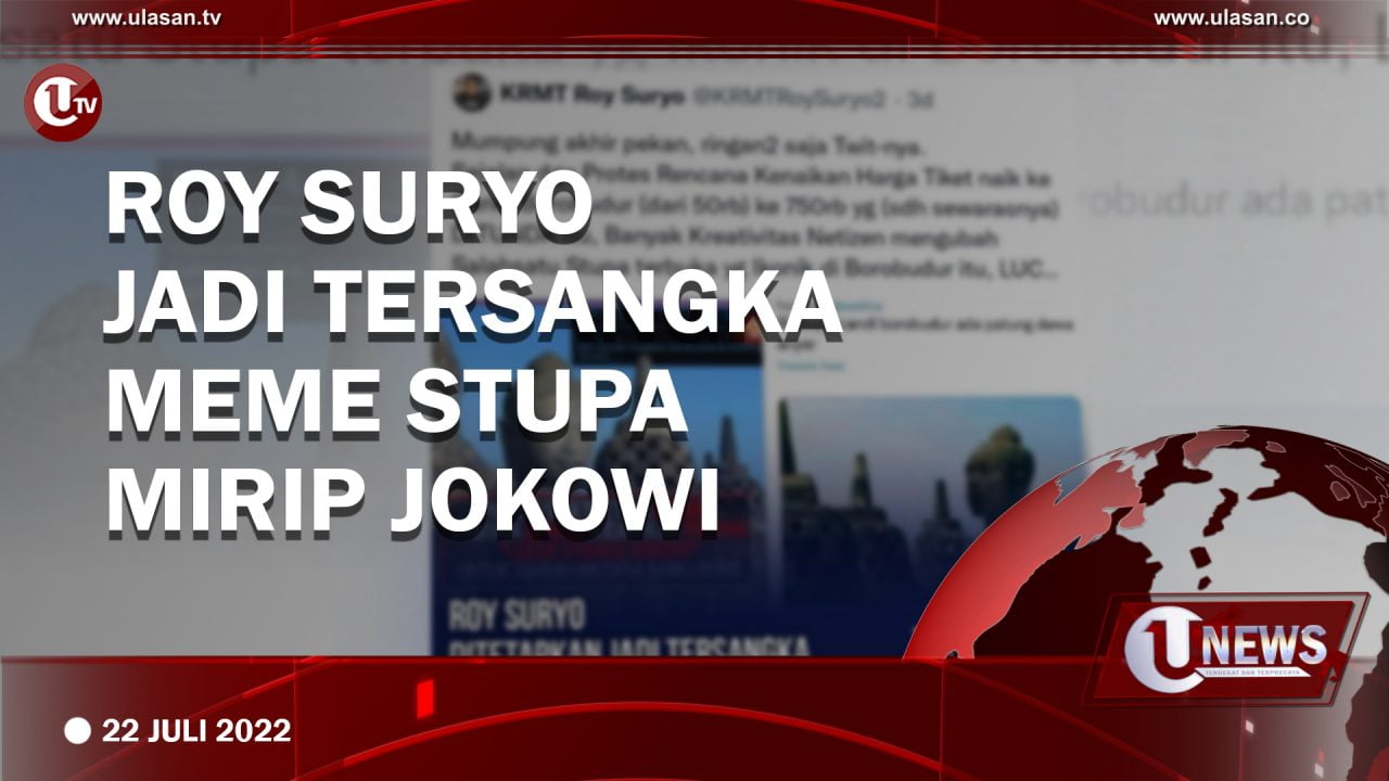 [Video] Roy Suryo Jadi Tersangka Meme Stupa Mirip Jokowi