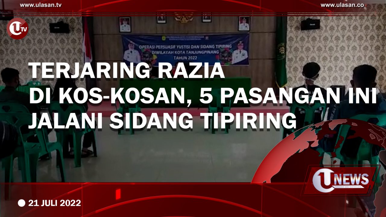 Terjaring Razia di Kos-Kosan, 5 Pasangan ini Jalani Sidang Tipiring