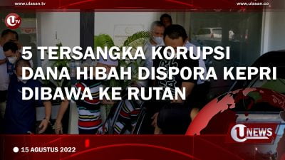 [Video] 5 Tersangka Korupsi Dana Hibah Dispora Kepri Dibawa ke Rutan