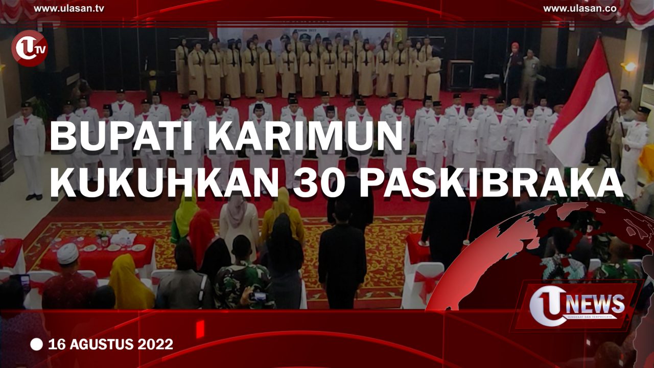 Bupati Karimun Kukuhkan 30 Paskibraka