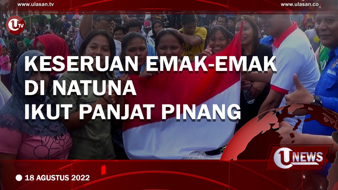 [Video] Keseruan Emak-Emak di Natuna Ikut Panjat Pinang