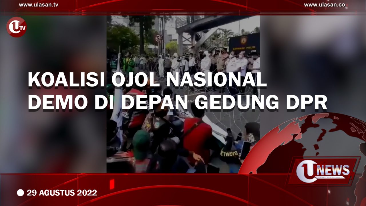[Video] Koalisi Ojol Nasional Demo di Depan Gedung DPR