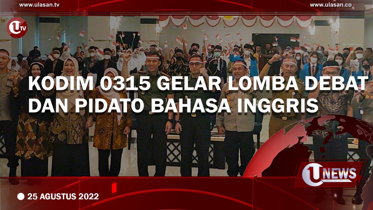 Kodim 0315 Gelar Lomba Debat dan Pidato Bahasa Inggris