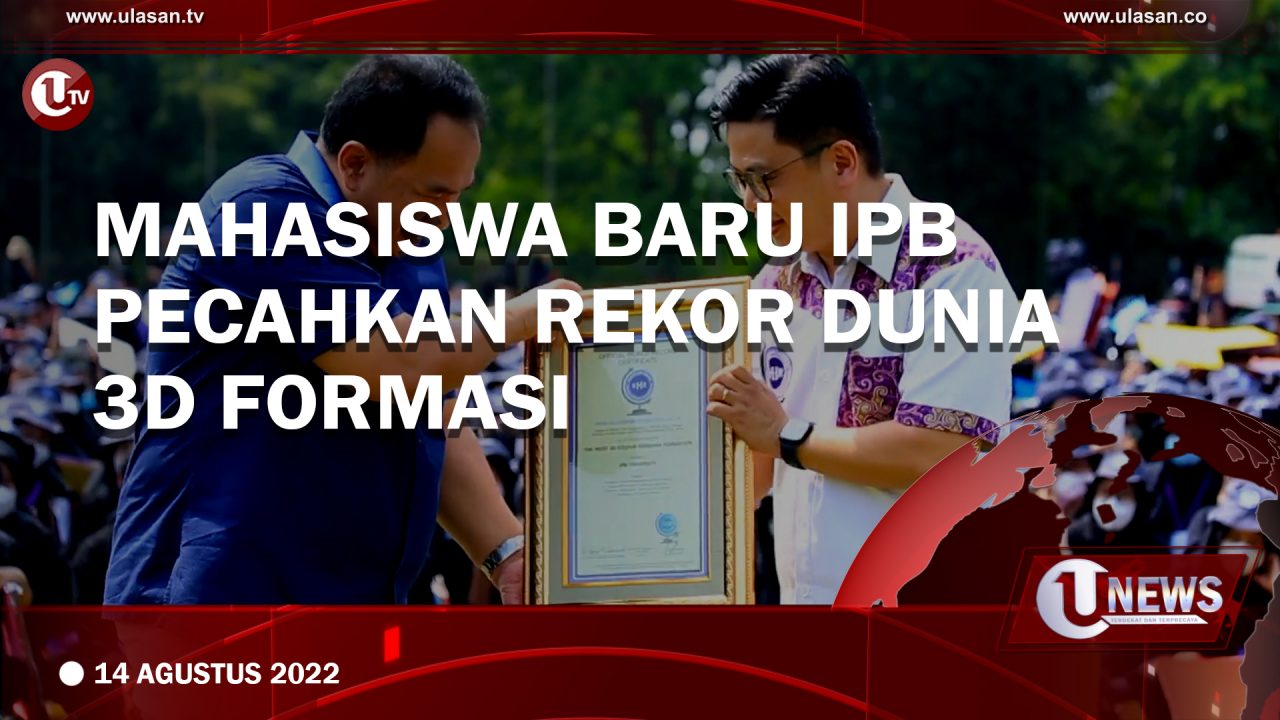 [Video] Mahasiswa Baru IPB Pecahkan Rekor Dunia 3D Formasi