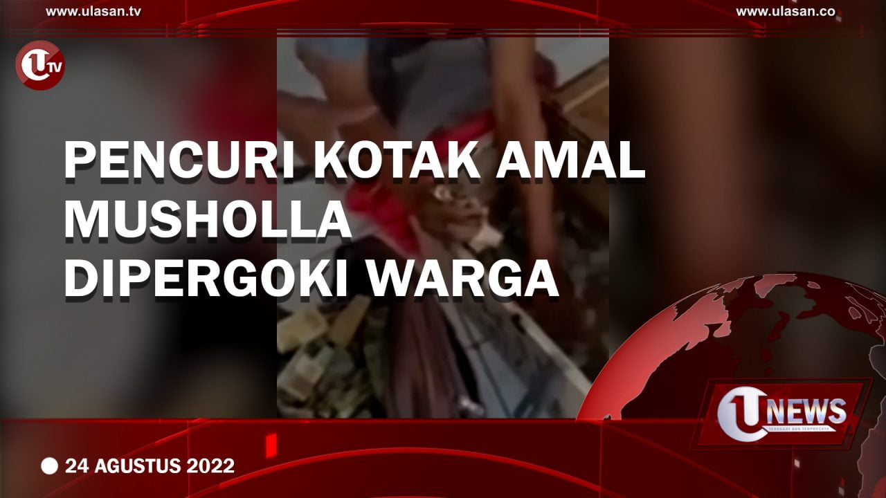 Pencuri Kotak Amal Musholla Dipergoki Warga