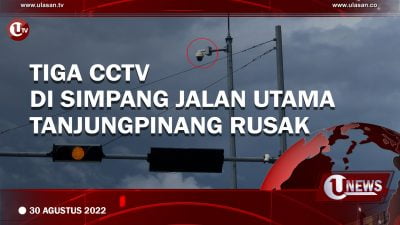 [Video] Tiga CCTV di Simpang Jalan Utama Tanjungpinang Rusak
