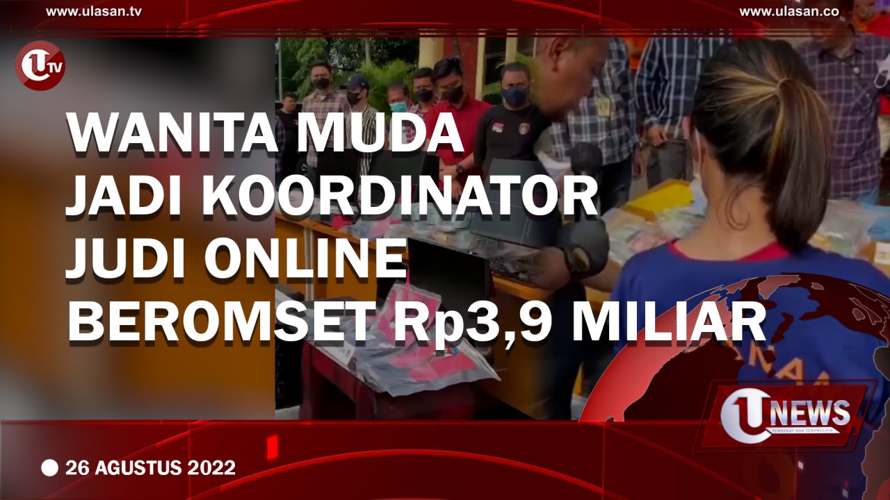 Wanita Muda Jadi Koordinator Judi Online Beromset Rp3,9 Miliar
