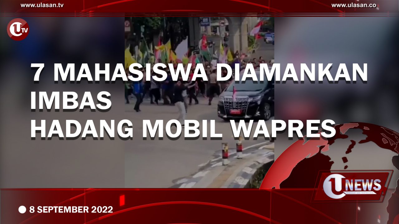 [Video] Mobil Wapres Ma`ruf Amin Dihadang Mahasiswa