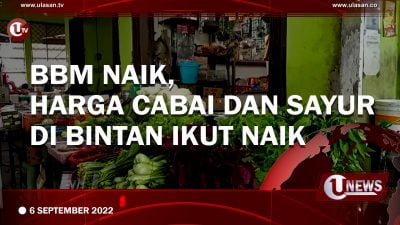 [Video] BBM Naik, Harga Cabai dan Sayur di Bintan Ikut Naik