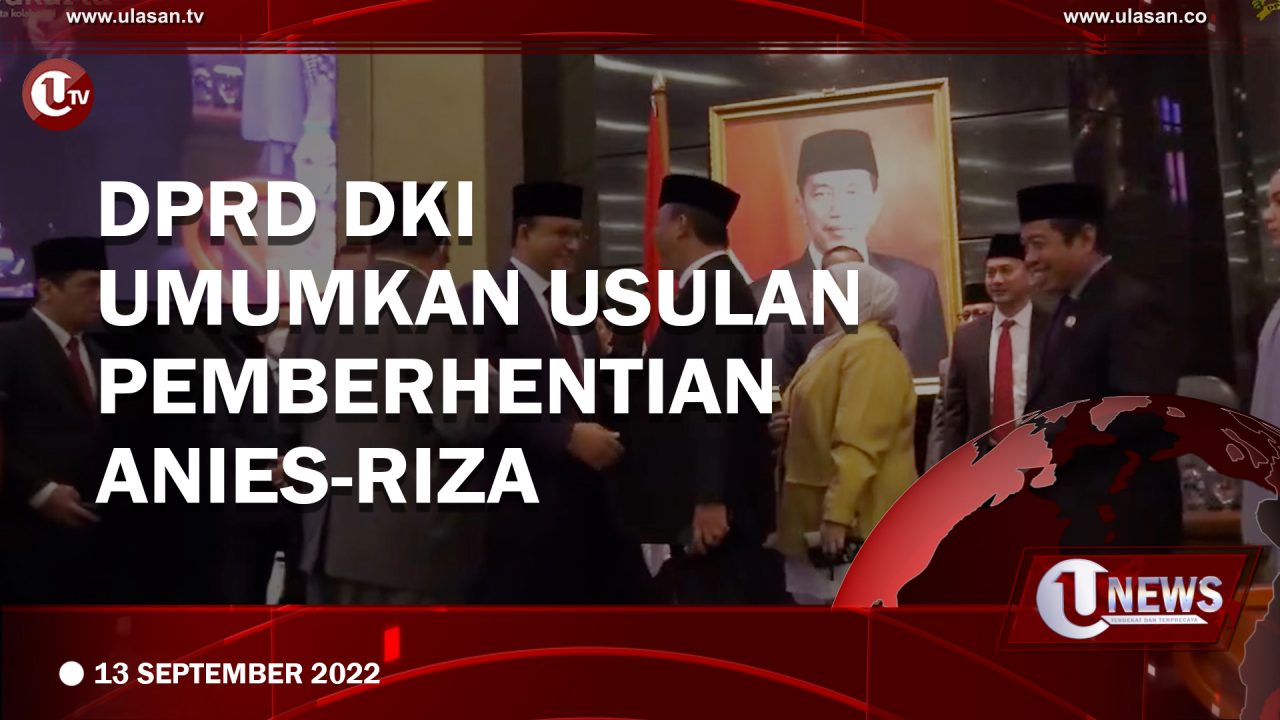 [Video] DPRD DKI Umumkan Pemberhentian Anies Sebagai Gubernur