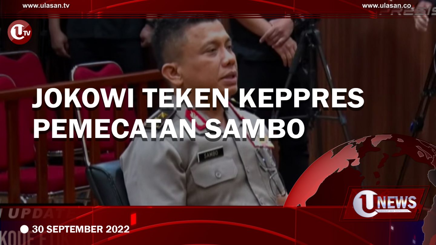 [Video] Jokowi Teken Keppres Pemecatan Sambo