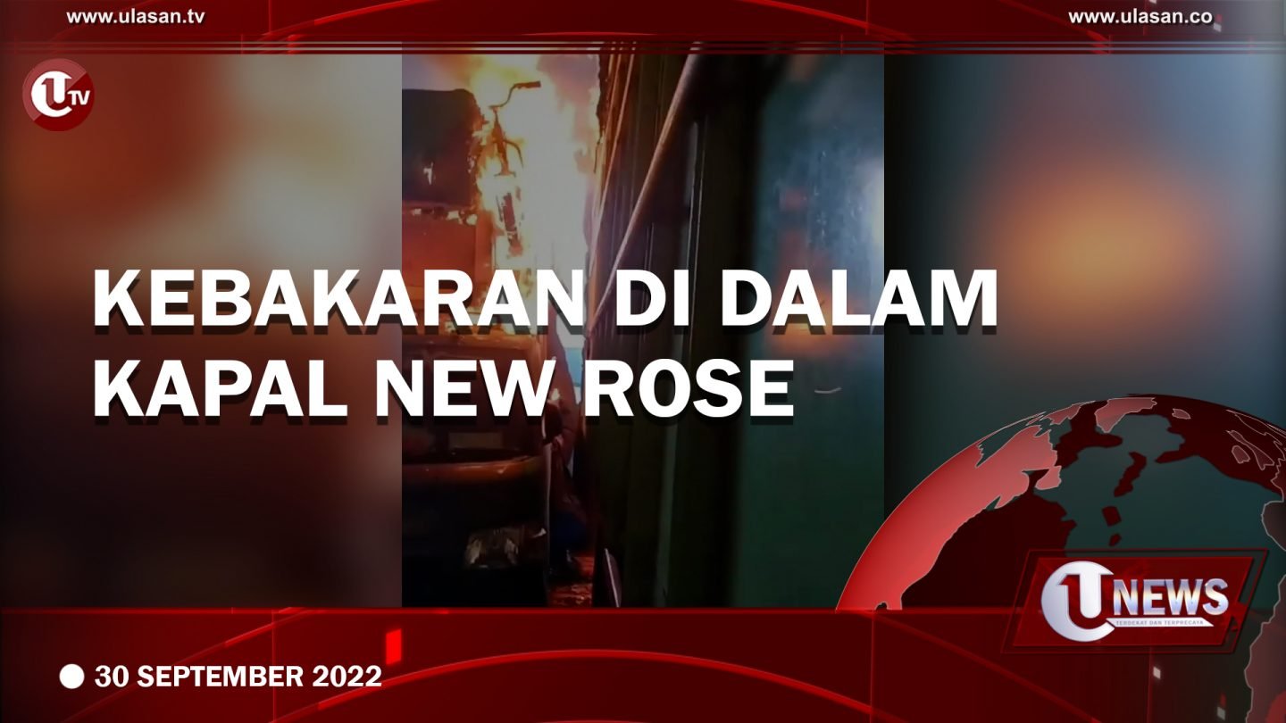 [Video] Mobil Pick Up Muatan Motor Listrik Terbakar di Dalam Kapal