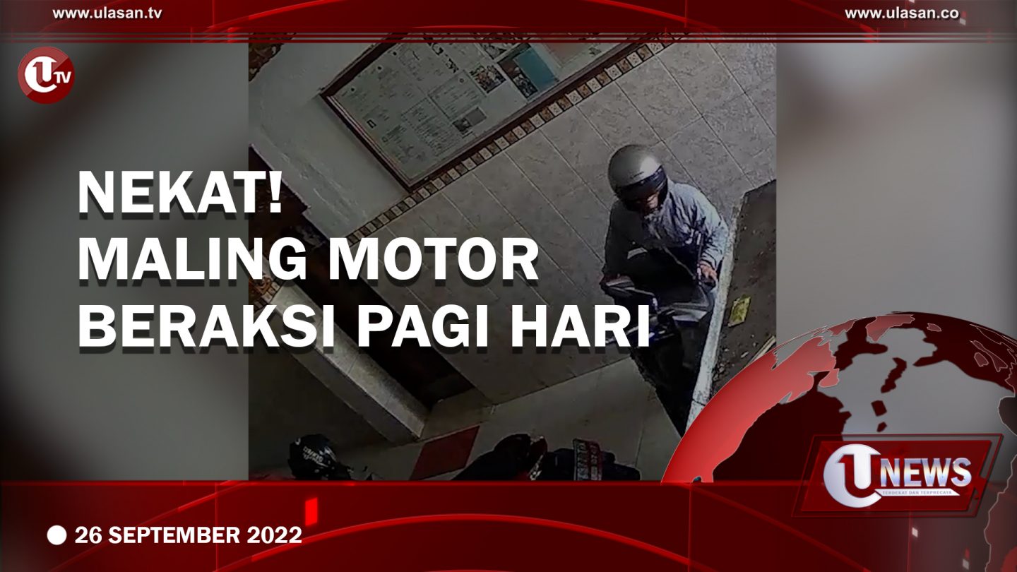 [Video] Nekat! Maling Motor Beraksi Pagi Hari