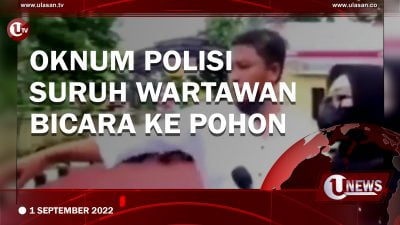 [Video] Oknum Polisi Diperiksa Karena Suruh Wartawan Bicara ke Pohon
