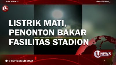 [Video] Pertandingan Liga 2 Ditunda, Penonton Bakar Fasilitas Stadion