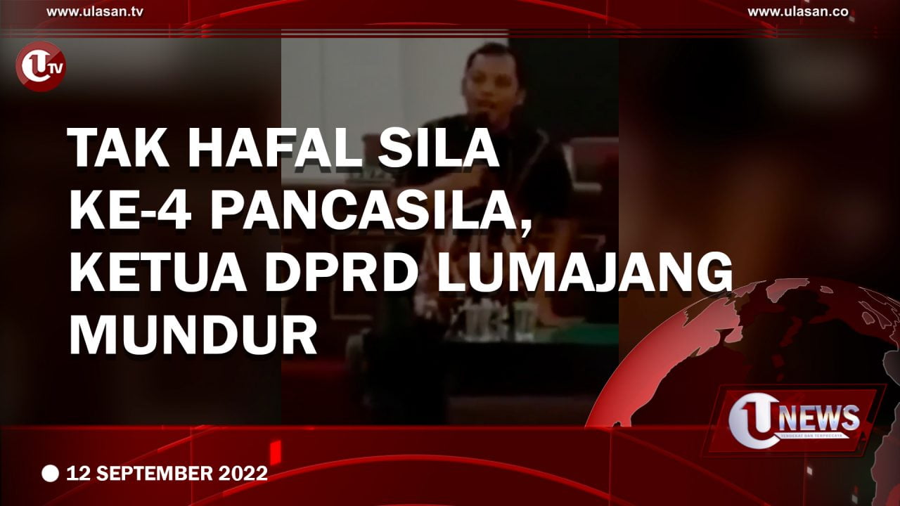[Video] Tak Hafal Sila ke-4 Pancasila, Ketua DPRD Lumajang Mundur