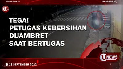 [Video] Tega! Petugas Kebersihan Dijambret Saat Bertugas