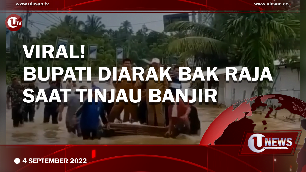 Bupati Bengkulu Utara Mian Dan Wakilnya Arie Septia Adinata, Menjadi Sorotan Warganet, Usai Video Viralnya Yang Diarak Seperti Raja, Ketika Meninjau Lokasi Banjir, Di Kecamatan Batik Nau Pada Jumat 2 September.