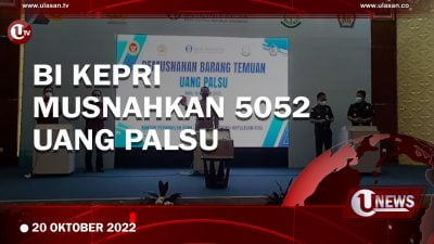 [Video] BI Kepri Musnahkan 5052 Uang Palsu