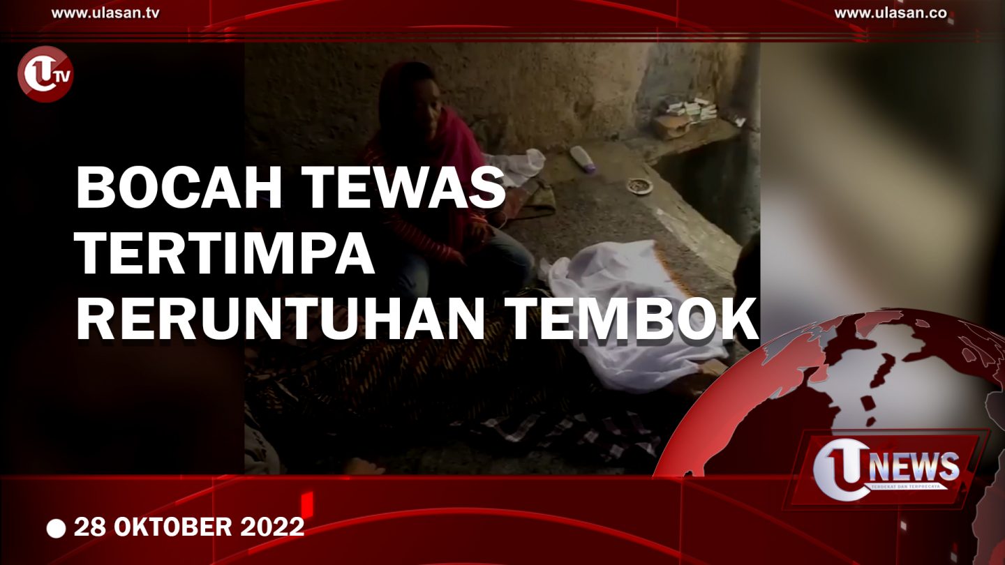 [Video] Mencari Ikan Disungai, Tiga Bocah Tertimpa Tembok Penahan Tanah