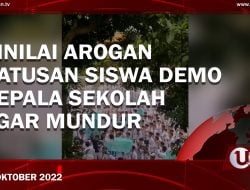 RATUSAN SISWA DEMO KEPALA SMAN 1 TUREN