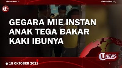 [Video] Kesal Mie Instan Dimakan Adik, Pria ini Tega Bakar Kaki Ibunya