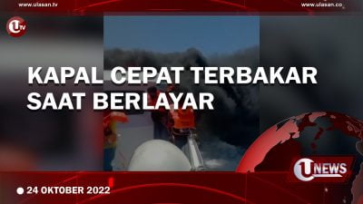 [Video] Kapal Cepat Cantika Express 77 Terbakar Saat Berlayar