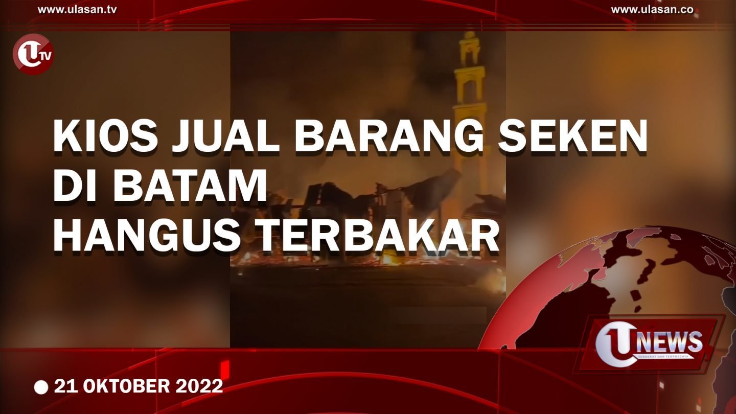[Video] Akibat Korsleting, 7 Kios Barang Seken Hangus Terbakar