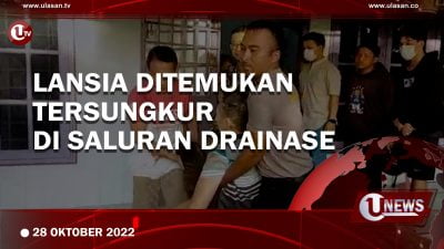 [Video] Lansia Ditemukan Tersungkur di Saluran Drainase